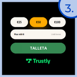 Valitse summa, jonka haluat tallettaa
