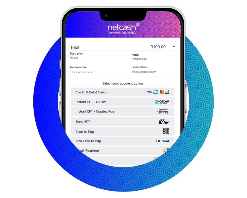 Steps to deposit with Instant EFT — select method, choose bank, approve in online banking