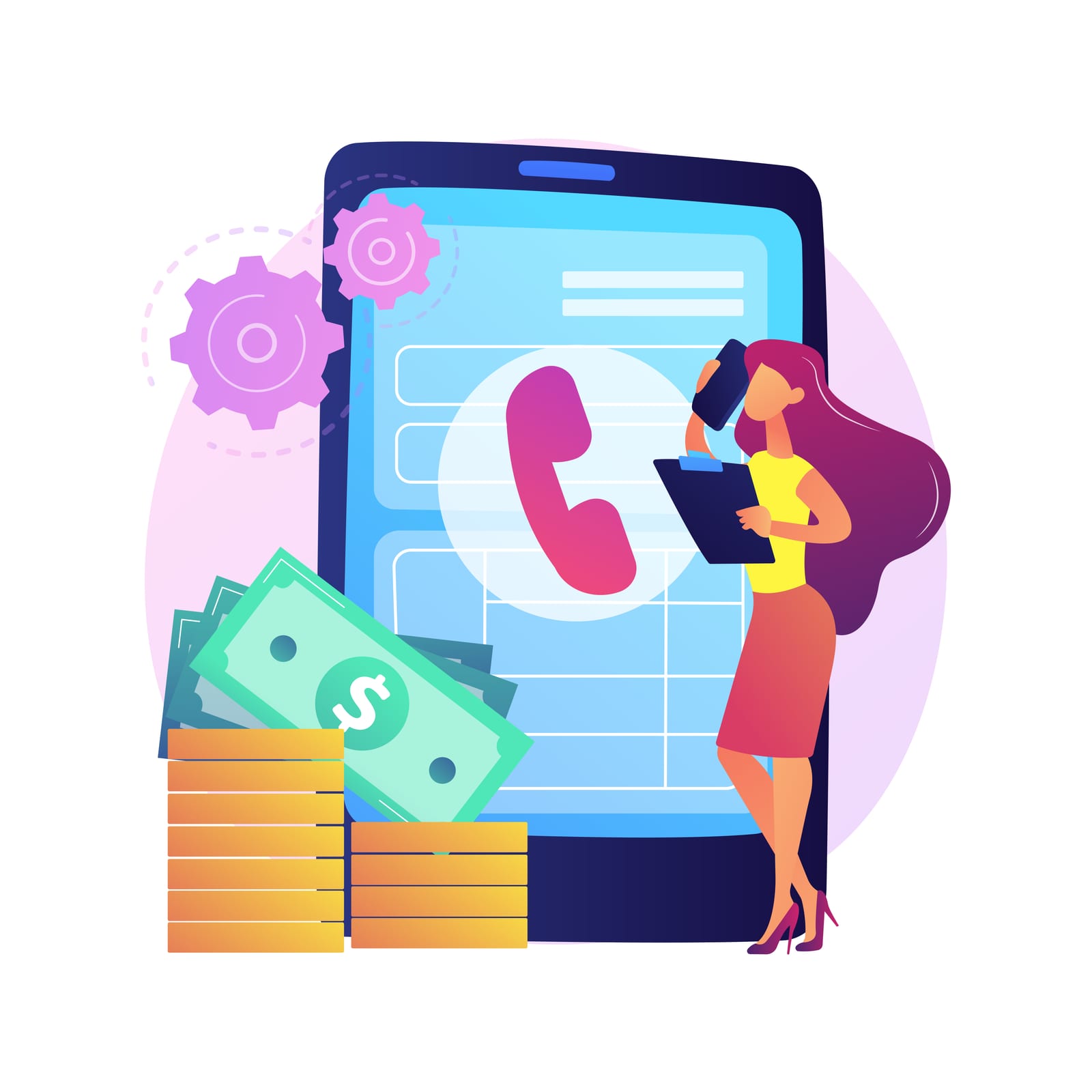 Person closing a banking app and contacting responsible gambling support
