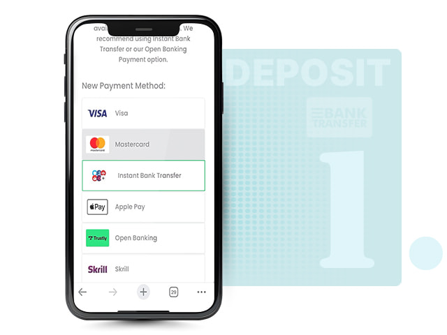 Standard bank transfer versus Open Banking deposit at a casino