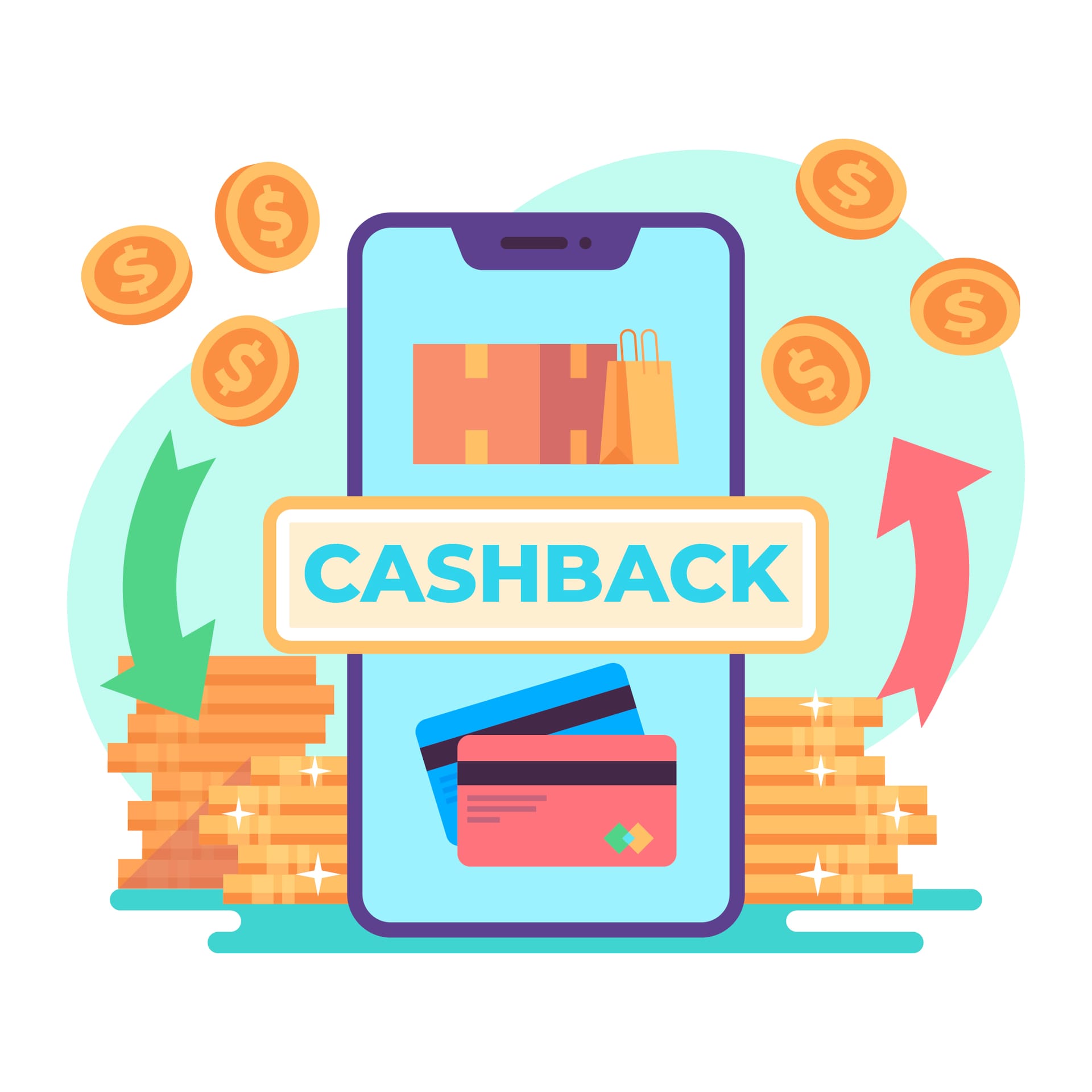 Cashback bonus notification on a smartphone from a Canadian online casino