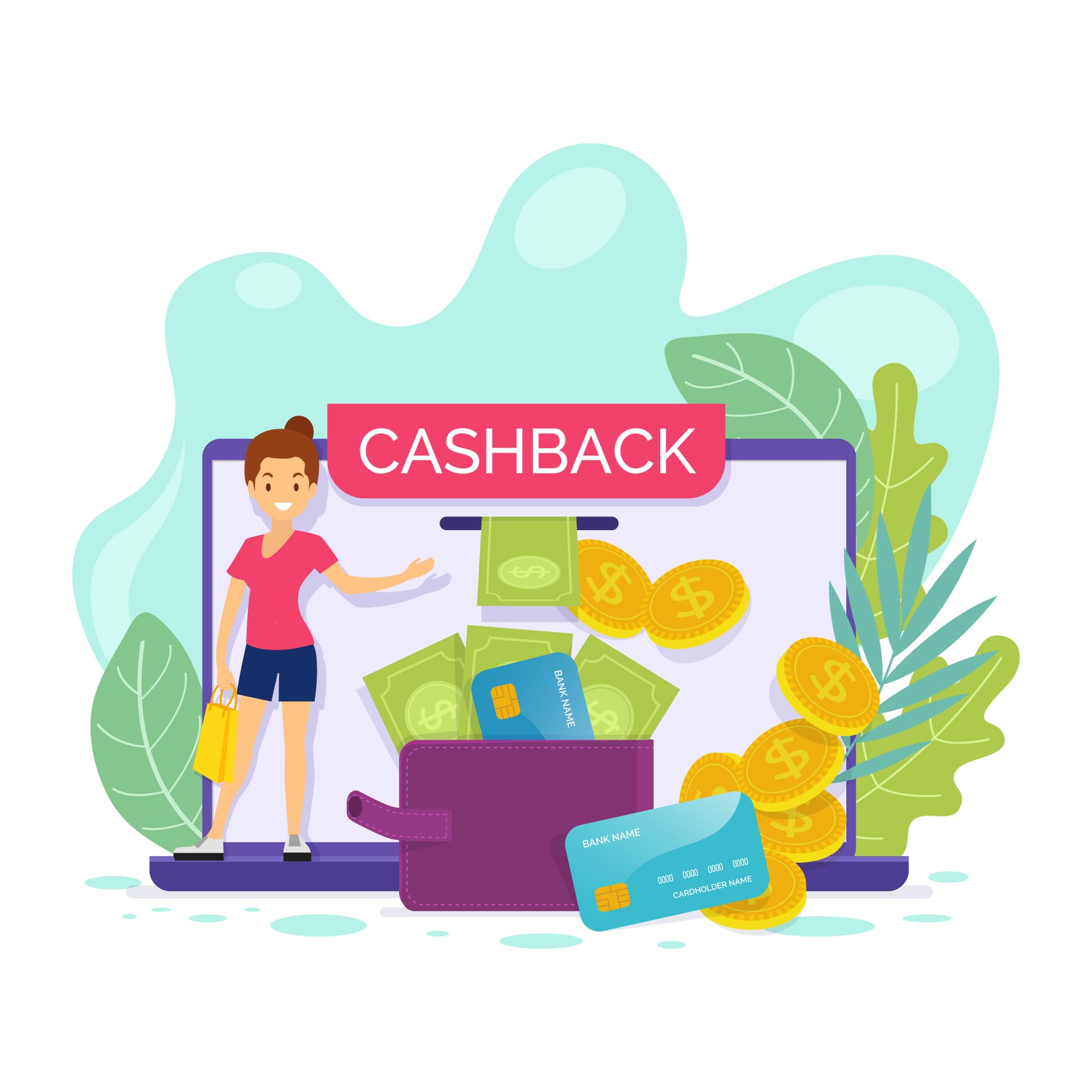 Comparação visual entre os quatro tipos de cashback disponíveis em cassinos e casas de apostas no Brasil