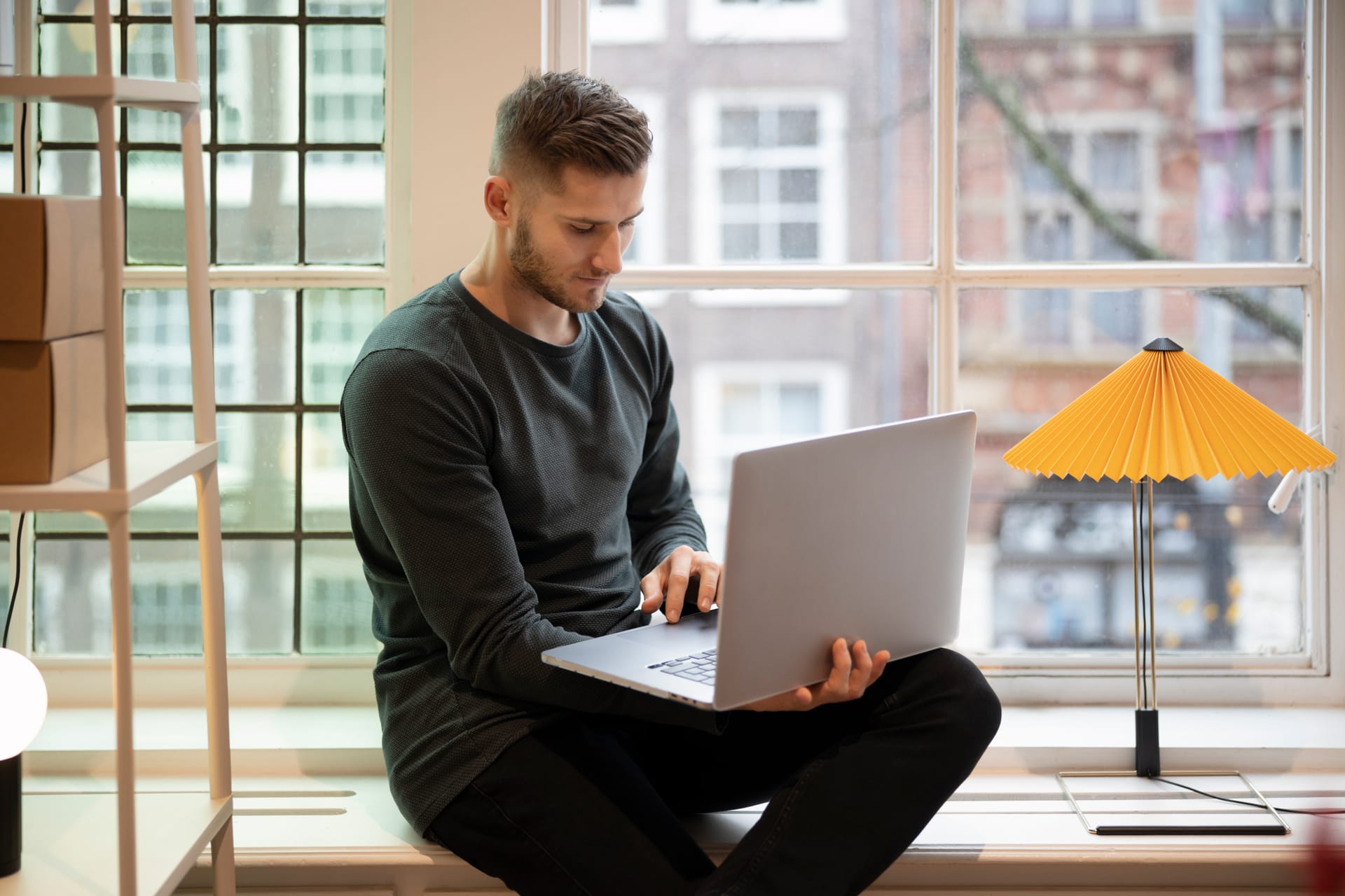 Canadian player reading free spin bonus terms and conditions on a laptop