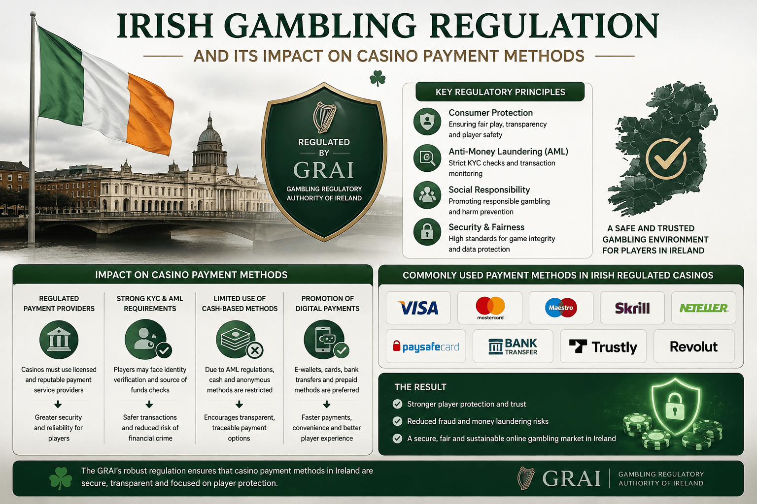 Irish gambling regulation and its impact on casino payment methods
